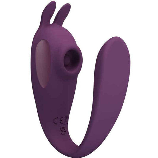 PRETTY LOVE - ESTIMULADOR E VIBRADOR SHEY APLICATIVO GRATUITO LONGA DISTÂNCIA ROXO - VIBRA24 SEXSHOP