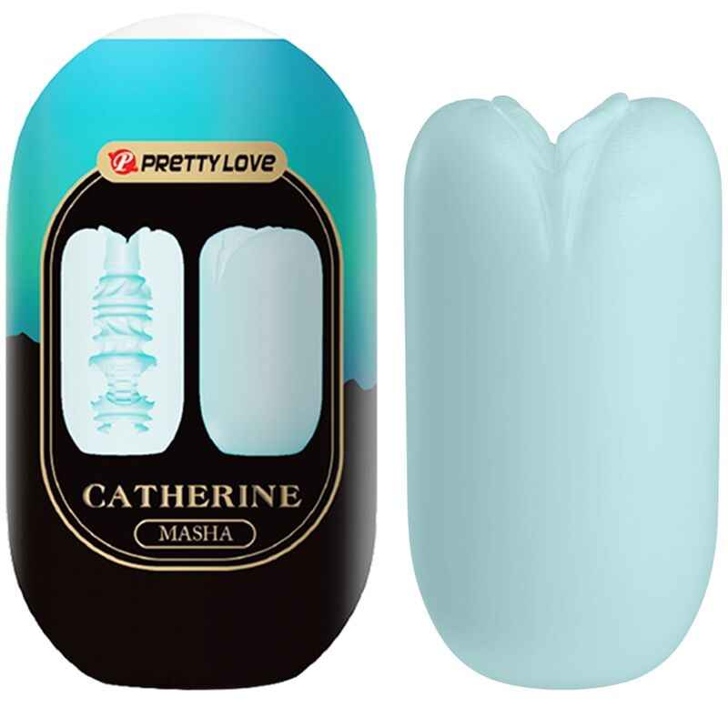 PRETTY LOVE - MASHA MASTURBADOR MASCULINO AZUL - VIBRA24 SEXSHOP