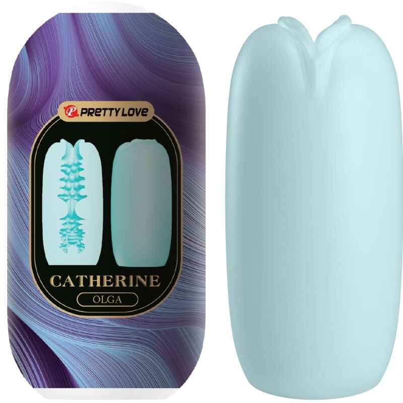 PRETTY LOVE - OLGA MASTURBADOR MASCULINO AZUL - VIBRA24 SEXSHOP