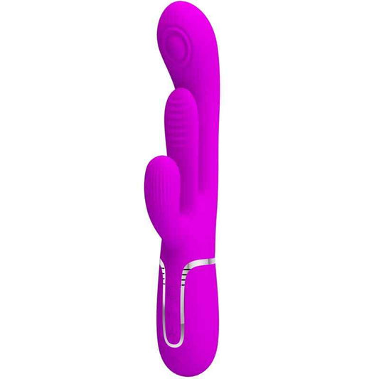 PRETTY LOVE - SHANIA TRIPLE RABBIT VIBRADOR MULTIFUNCIONAL ROSA