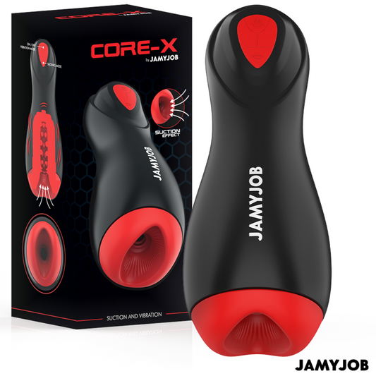 JAMYJOB - MASTURBADOR AUTOMÁTICO CORE-X 5 MODOS DE SUCÇÃO E VIBRAÇÃO - VIBRA24 SEXSHOP