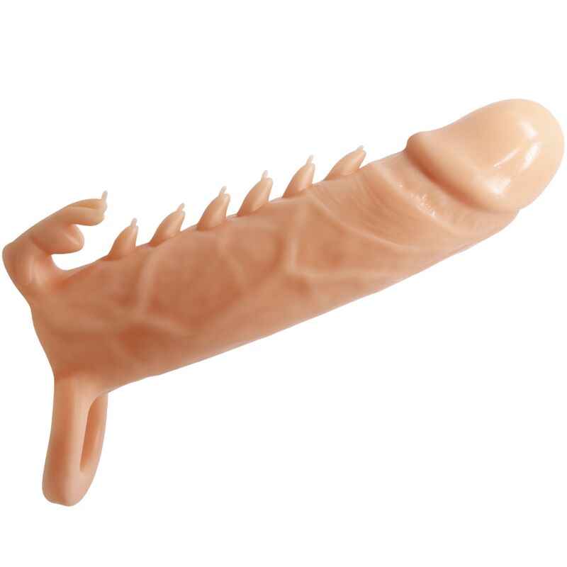 PRETTY LOVE - MANGA PARA PÊNIS EMMIT + ESTIMULADOR DE CLITÓRIS FLESH - VIBRA24 SEXSHOP