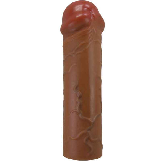 PRETTY LOVE - MANGA PENIS NILE COM EXTENSÃO DE 2,5 CM MULATO - VIBRA24 SEXSHOP