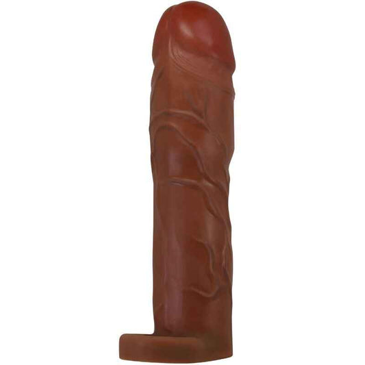 PRETTY LOVE - MANGA PENIS GERD COM EXTENSÃO DE 7,6 CM MULATO - VIBRA24 SEXSHOP