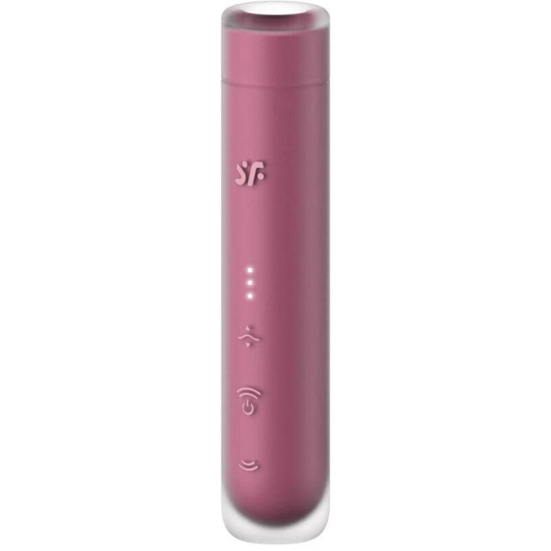 SATISFYER - ESTIMULADOR DE CLITÓRIS FIRST KISS WAVE GARNET - VIBRA24 SEXSHOP