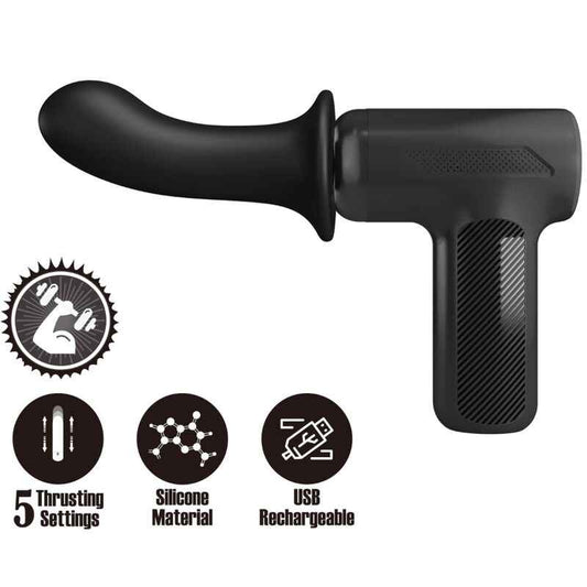 PRETTY LOVE - DJ DOCTOR MASSAGER 5 CONFIGURAÇÕES PRETO - VIBRA24 SEXSHOP