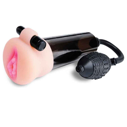 PUMP WORX - BOMBA DE SUCÇÃO COM MASTURBADOR - VIBRA24 SEXSHOP