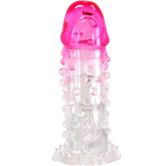 PRETTY LOVE - BAINHA DE AMPLIAÇÃO REALISTA WILFORD COM PÊNIS EM RELEVO ROSA - VIBRA24 SEXSHOP