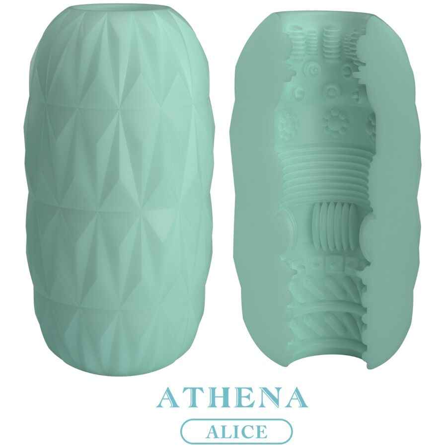 PPRETTY LOVE - MASTURBADOR MASCULINO ATHENA ALICE TURQUESA - VIBRA24 SEXSHOP