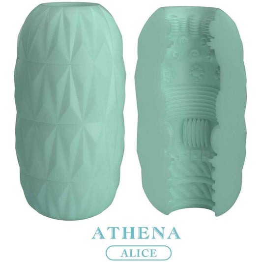 PPRETTY LOVE - MASTURBADOR MASCULINO ATHENA ALICE TURQUESA - VIBRA24 SEXSHOP
