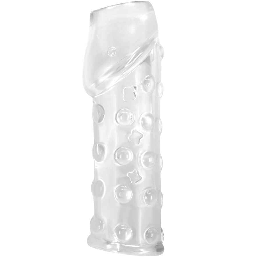 PRETTY LOVE - MANGA PARA PÊNIS APERTADA E VOLUMOSA TRANSPARENTE - VIBRA24 SEXSHOP