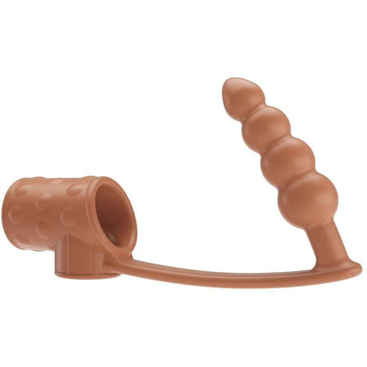 PRETTY LOVE - MANGA PARA PÊNIS COM PLUG ANAL NATURAL - VIBRA24 SEXSHOP