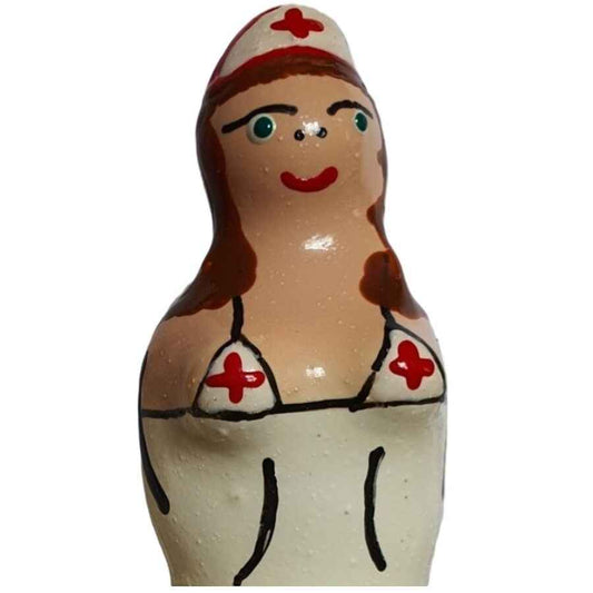 CONDOMERIE - PRESERVATIVOS NOVIDADES PINTADOS À MÃO ENFERMEIRA MORENA