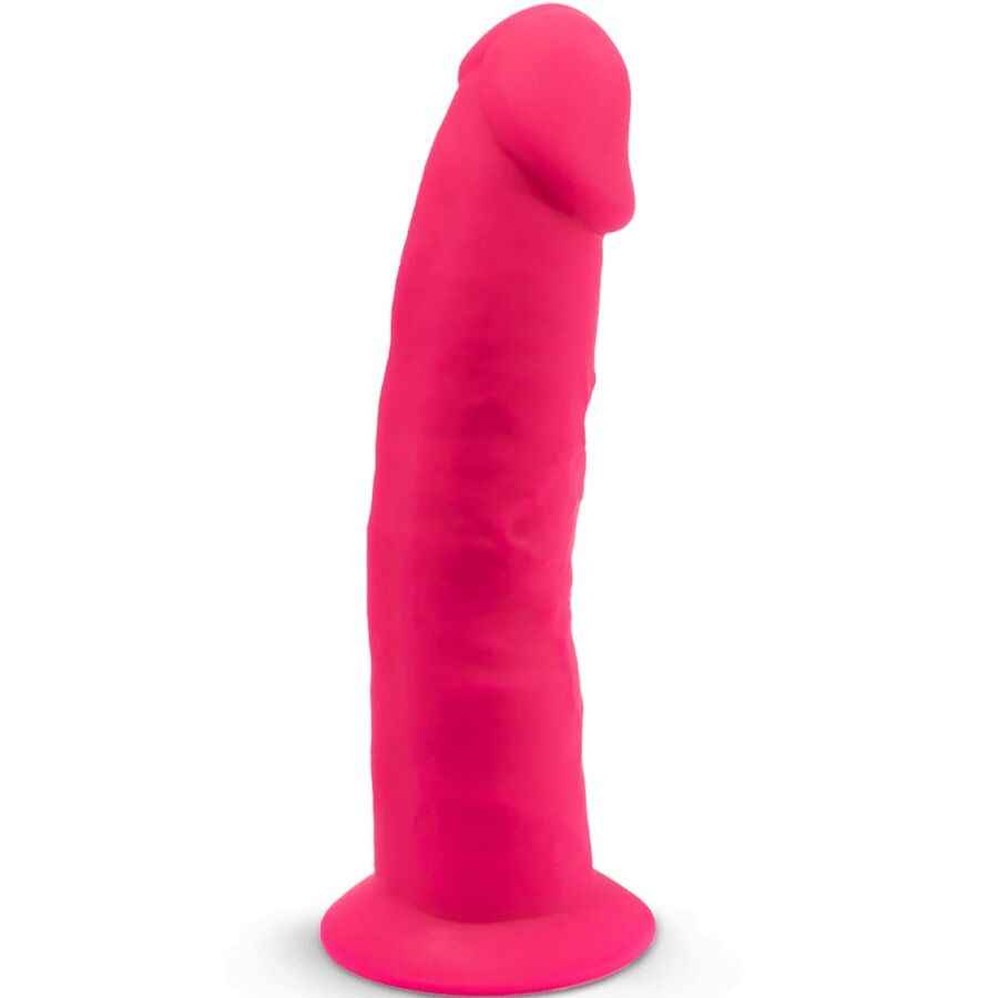 SILEXD - MODELO 2 PÊNIS REALÍSTICO PREMIUM SILEXPAN SILICONE FÚCSIA 19.2 CM