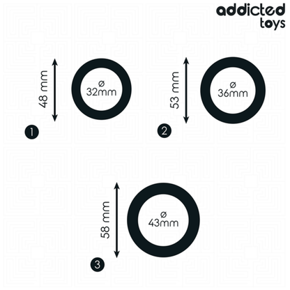 ADDICTED TOYS - Anéis de Silicone Modelo 1 para Brinquedos: Conforto e Diversão com Anel de Silicone - VIBRA24 SEXSHOP
