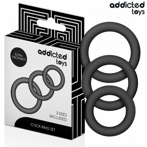 ADDICTED TOYS - Anéis de Silicone Modelo 1 para Brinquedos: Conforto e Diversão com Anel de Silicone - VIBRA24 SEXSHOP