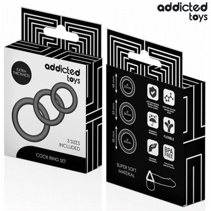 ADDICTED TOYS - Anéis de Silicone Modelo 1 para Brinquedos: Conforto e Diversão com Anel de Silicone - VIBRA24 SEXSHOP