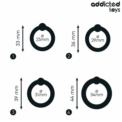 ADDICTED TOYS - Anel de Silicone Pressão: Conjunto de Anéis para Estímulo e Prazer - VIBRA24 SEXSHOP