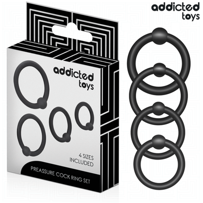ADDICTED TOYS - Anel de Silicone Pressão: Conjunto de Anéis para Estímulo e Prazer - VIBRA24 SEXSHOP