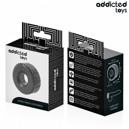 ANEL DE PÉ EXTRA GROSSO - ADDICTED TOYS ANEL PENIANO EXTRA GROSSO - VIBRA24 SEXSHOP