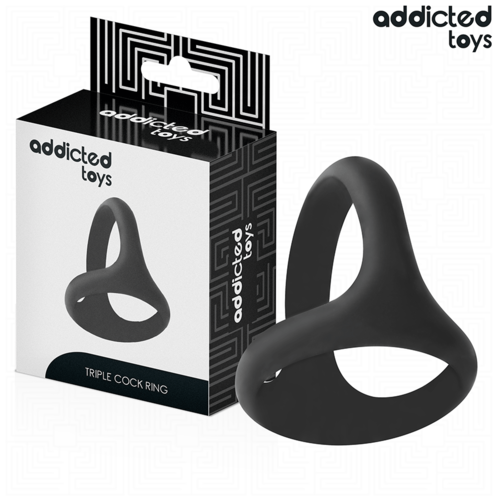 ANEL TRIPLO PARA O PÉNIS - ADDICTED TOYS - VIBRA24 SEXSHOP