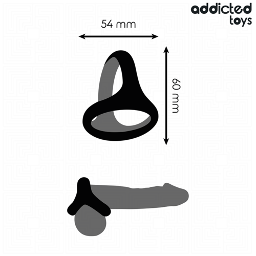 ANEL TRIPLO PARA O PÉNIS - ADDICTED TOYS - VIBRA24 SEXSHOP