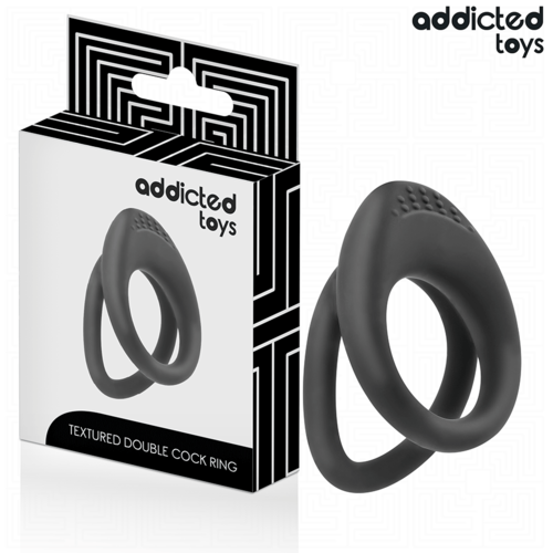 ANEL DE PÉNIS TEXTURIZADO - ADDICTED TOYS COM DUPLA TEXTURA - VIBRA24 SEXSHOP
