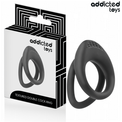 ANEL DE PÉNIS TEXTURIZADO - ADDICTED TOYS COM DUPLA TEXTURA - VIBRA24 SEXSHOP
