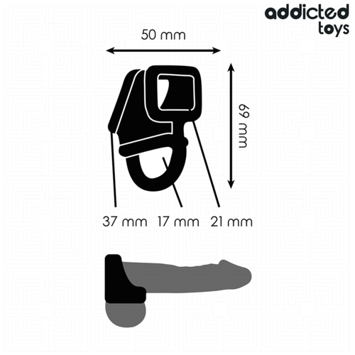 ADDICTED TOYS - Anel para Pénis Gaiola para Estímulo Masculino - VIBRA24 SEXSHOP