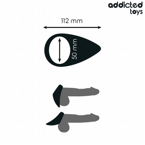 Anel de Pénis em Forma de Lágrimas - Addicted Toys para Prazer Intenso - VIBRA24 SEXSHOP
