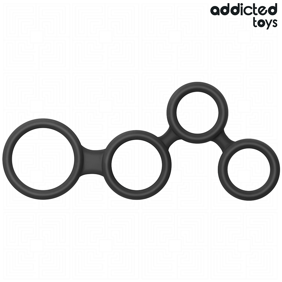 ADDICTED TOYS - ANEL PARA PÊNIS COM DIVISORES PARA TESTÍCULOS - VIBRA24 SEXSHOP