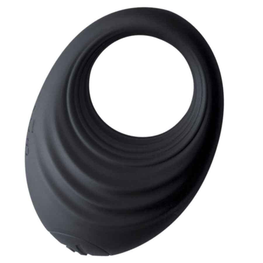 ROCKS-OFF - ANEL VIBRATÓRIO PARA PÊNIS PRETO SPIRE - VIBRA24 SEXSHOP