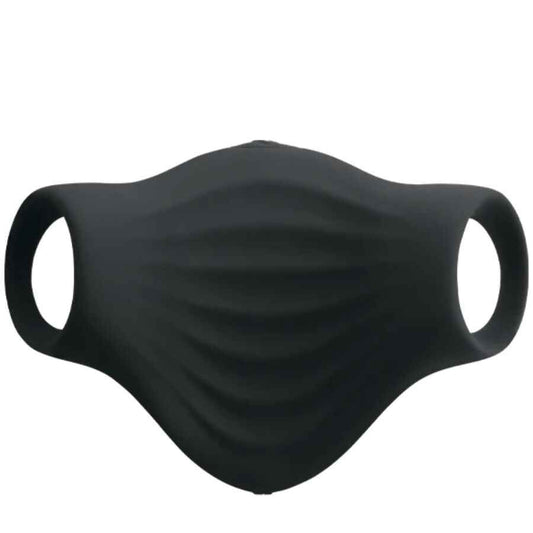 ROCKS-OFF - MASTURBADOR VIBRADOR FLEXÍVEL PALM BLACK - VIBRA24 SEXSHOP