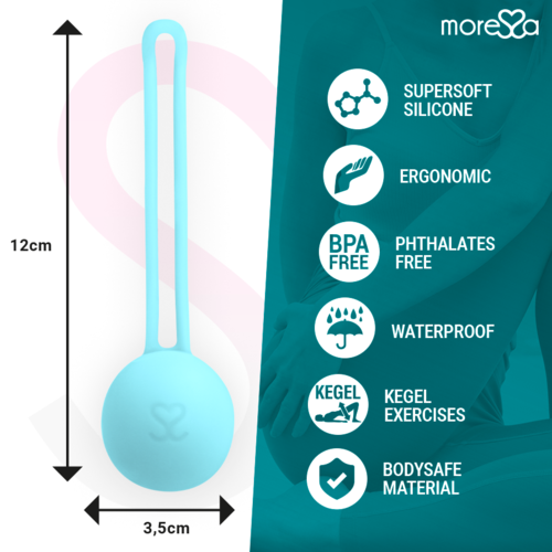 MORESSA - OSIAN ONE PREMIUM SILICONE TURQUESA - Bolas Chinesas Moressa