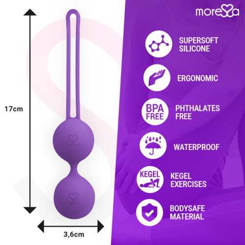 MORESSA - OSIAN TRÊS SILICONE PREMIUM LILS: Bolas Chinesas Moressa para Bem-Estar e Prazer