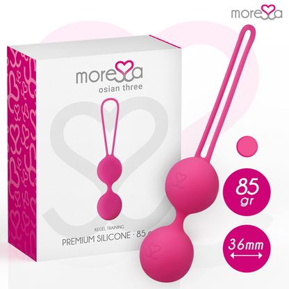 MORESSA - OSIAN TRÊS SILICONE PREMIUM ROSA - VIBRA24 SEXSHOP