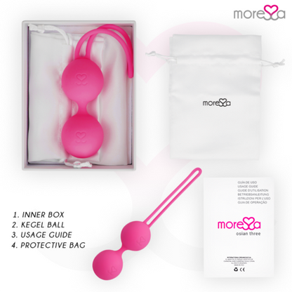 MORRESA - OSIAN TRÊS SILICONE PREMIUM ROSA | Bolas Chinesas Moressa