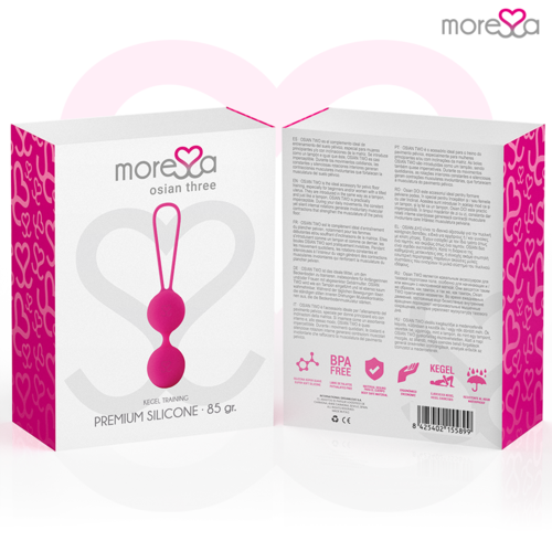 MORRESA - OSIAN TRÊS SILICONE PREMIUM ROSA | Bolas Chinesas Moressa
