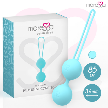 MORESSA - OSIAN TRÊS SILICONE TURQUESA PREMIUM - VIBRA24 SEXSHOP