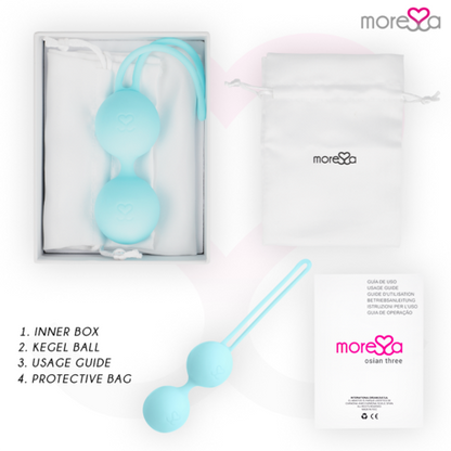 MORESSA - OSIAN TRÊS SILICONE TURQUESA PREMIUM para Bolas Chinesas