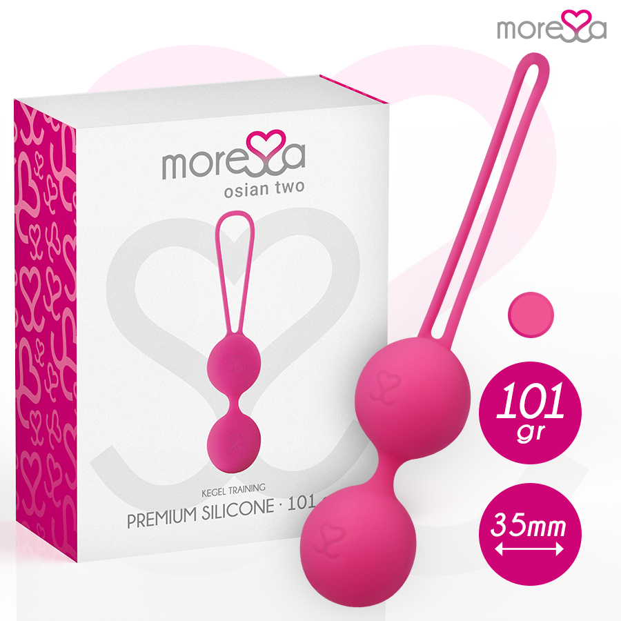 MORESSA - OSIAN DOIS SILICONE PREMIUM ROSA - VIBRA24 SEXSHOP