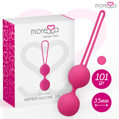 MORESSA - OSIAN DOIS SILICONE PREMIUM ROSA - VIBRA24 SEXSHOP
