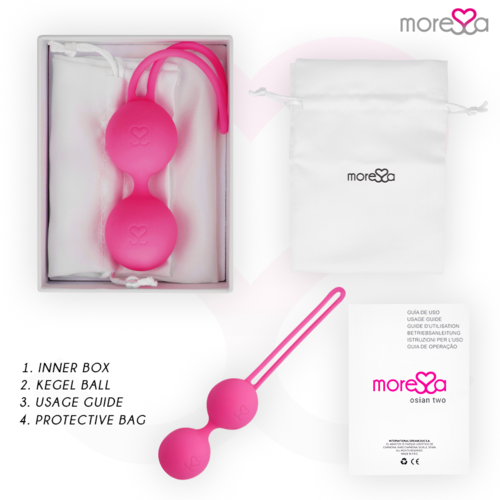 MORISSA - OSIAN DOIS SILICONE PREMIUM ROSA | Bolas Chinesas de Silicone MORESSA