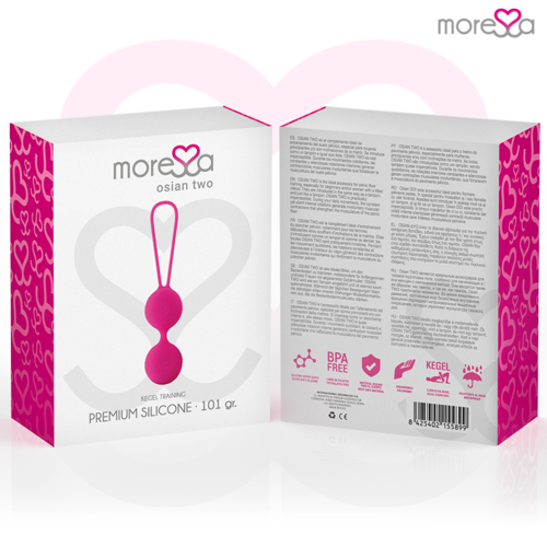 MORISSA - OSIAN DOIS SILICONE PREMIUM ROSA | Bolas Chinesas de Silicone MORESSA