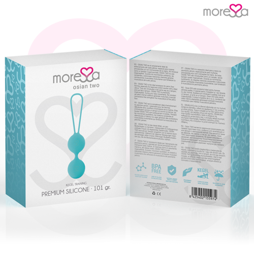 MOR Essa Osian Dois Silicone Turquesa Premium - Bolas Chinesas Moressa para Conforto e Estilo no Dia a Dia