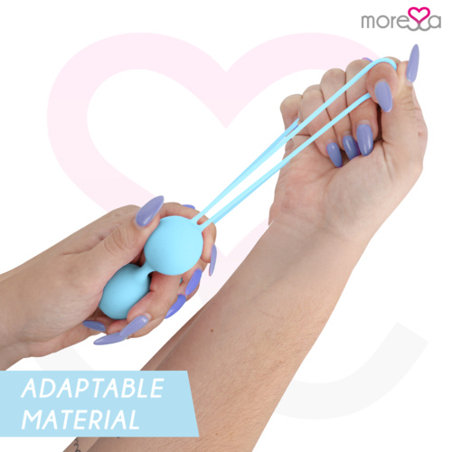 MOR Essa Osian Dois Silicone Turquesa Premium - Bolas Chinesas Moressa para Conforto e Estilo no Dia a Dia