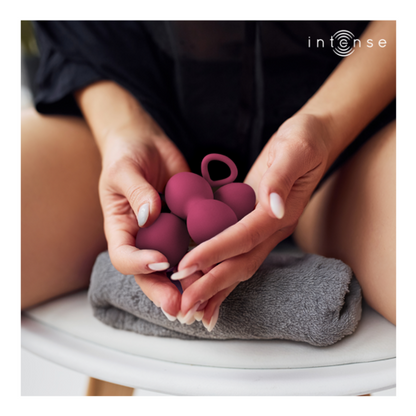 INTENSE - KIT CHARLI BOLA KEGEL BURGUNDY