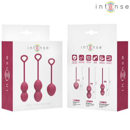 INTENSE - KIT CHARLI BOLA KEGEL BURGUNDY