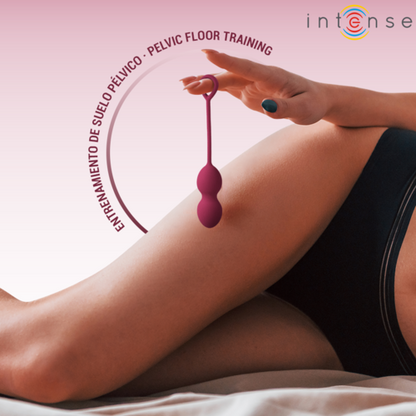 INTENSE - KIT CHARLI BOLA KEGEL BURGUNDY