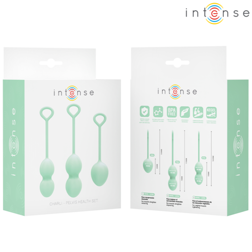 INTENSE - Bola Kegel Charli Verde Claro Kit
